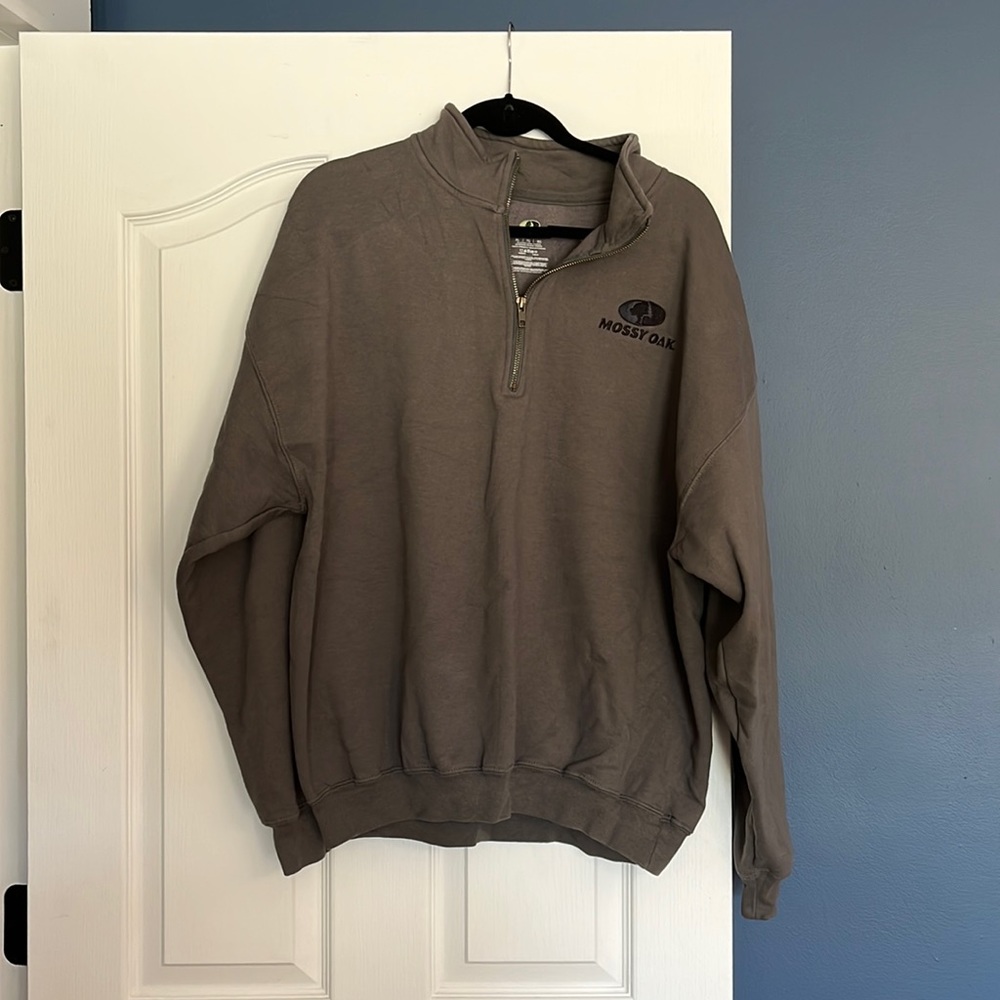 XL Mossy Oak Quarter Zip Pullover